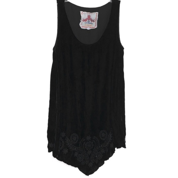 johnny was black velvet dress